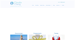 Desktop Screenshot of claudiachang.com.br