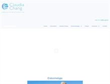 Tablet Screenshot of claudiachang.com.br